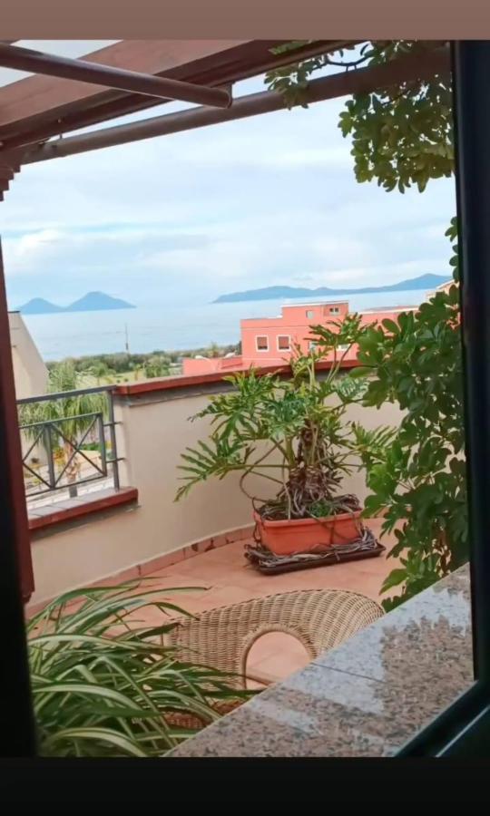"Appartamento Del Mare Gliaca" Con Vista Isole Eolie,Ampia Terrazza,Wifi E Parcheggio Privato Gratuito Piraino Bagian luar foto